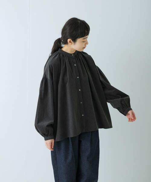 「かぐれ」 長袖ブラウス FREE グレー レディース_画像4
