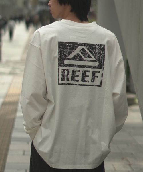REEF（リーフ） tシャツ REEF BOX LOGO LS T バックプリント ロンT