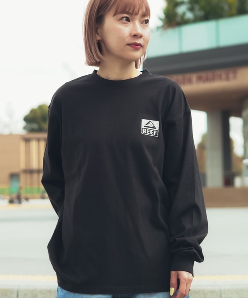 REEF（リーフ） tシャツ REEF BOX LOGO LS T バックプリント ロンT