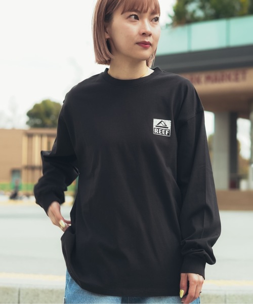 REEF（リーフ） tシャツ REEF BOX LOGO LS T バックプリント ロンT