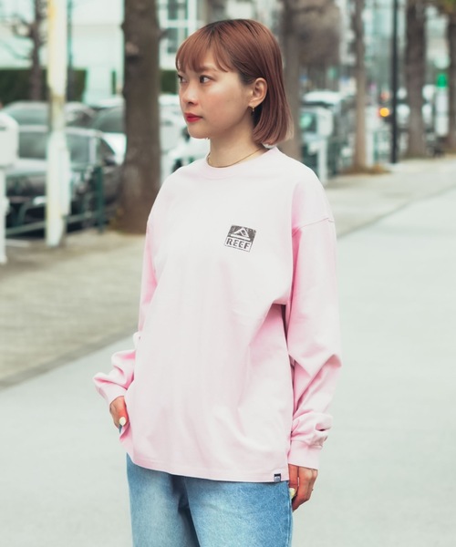 REEF（リーフ） tシャツ REEF BOX LOGO LS T バックプリント ロンT
