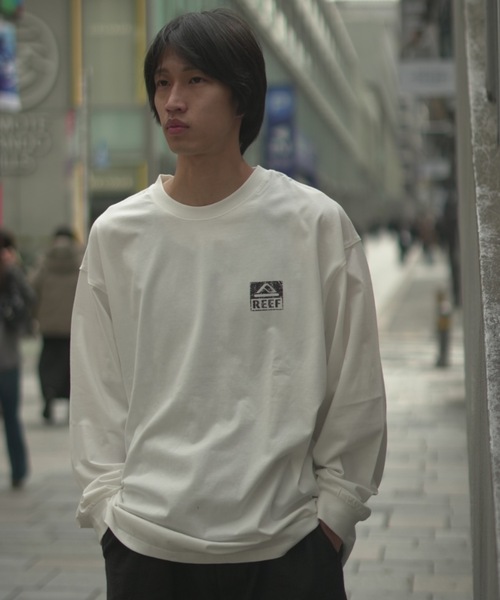 REEF（リーフ） tシャツ REEF BOX LOGO LS T バックプリント ロンT
