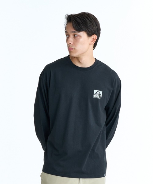 REEF（リーフ） tシャツ REEF BOX LOGO LS T バックプリント ロンT