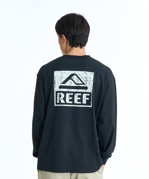 REEF（リーフ） tシャツ REEF BOX LOGO LS T バックプリント ロンT