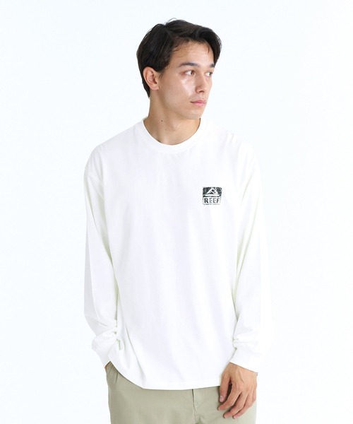 REEF（リーフ） tシャツ REEF BOX LOGO LS T バックプリント ロンT