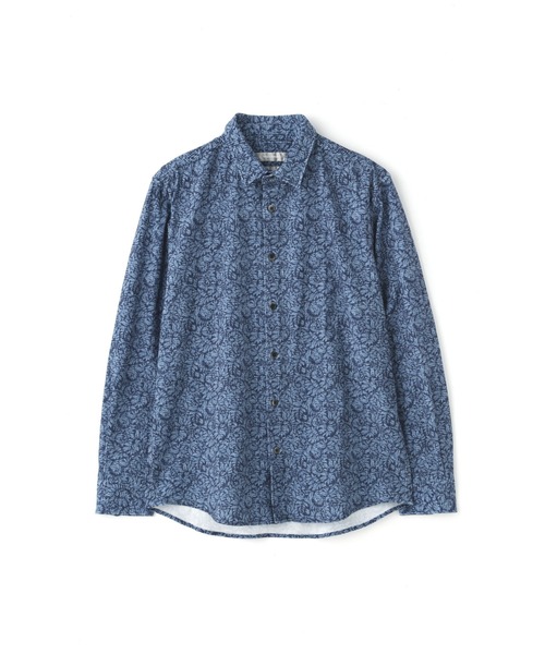 「HIGH STREET」 長袖シャツ LL ブルー メンズ_画像9