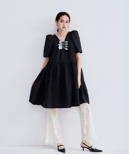 ANDRESD パンツ レースフレアパンツ / lace flare pants レディース 