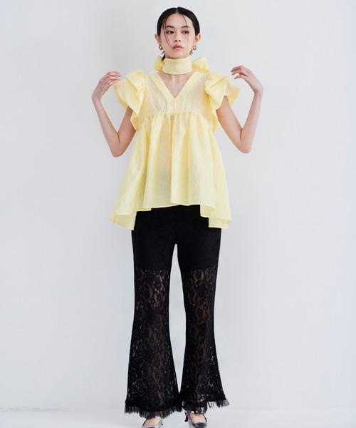 ANDRESD パンツ レースフレアパンツ / lace flare pants レディース 