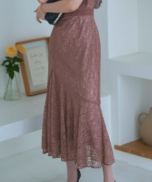 「RUIRUE BOUTIQUE」 半袖ワンピース L ピンク レディース_画像2
