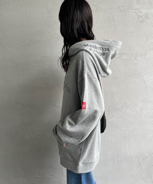 「Manhattan Portage」 プルオーバーパーカー X-LARGE ブラック レディース_画像4