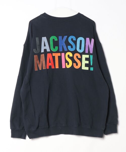 「JACKSON MATISSE」 ワンポイントスウェットカットソー「BAYFLOWコラボ」 4 ネイビー レディース_画像2
