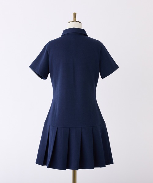 「one after another NICE CLAUP」 半袖ワンピース FREE ネイビー レディース_画像3