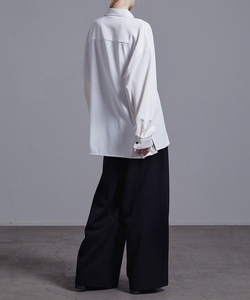 「Loose/ルース」 長袖シャツ S グレー メンズ_画像7