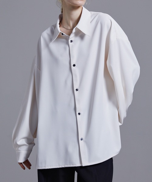 「Loose/ルース」 長袖シャツ S グレー メンズ_画像10