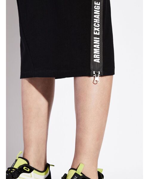 「ARMANI EXCHANGE」 7分袖ワンピース MEDIUM ブラック レディース_画像5