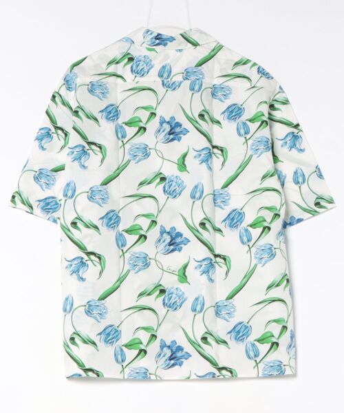 シャツ 'KENZO Tulip' ハワイアン ショートスリーブ シャツ イン コットン メンズの画像