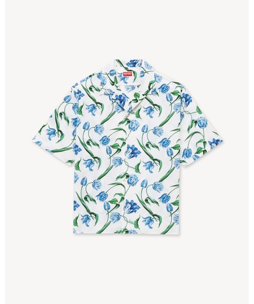 シャツ 'KENZO Tulip' ハワイアン ショートスリーブ シャツ イン コットン メンズの画像