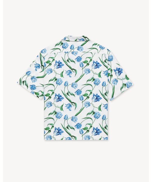 シャツ 'KENZO Tulip' ハワイアン ショートスリーブ シャツ イン コットン メンズの画像