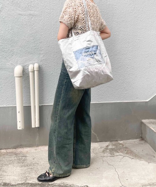「Casselini」 トートバッグ FREE シルバー レディース_画像2