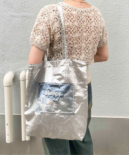 「Casselini」 トートバッグ FREE シルバー レディース_画像3