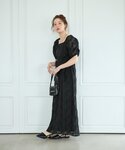 ワンピース 半袖 「結婚式/オケージョン/低身...の詳細画像4