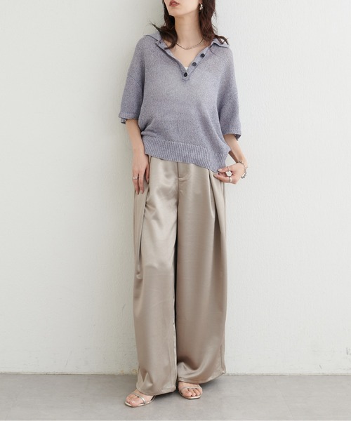 LARUTA（ラルータ） ニット セーター 「LARUTA」ドライタッチシアー 