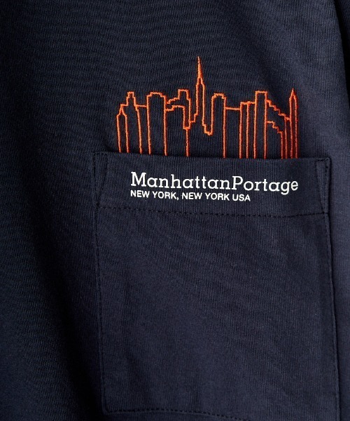 「Manhattan Portage」 半袖Tシャツ X-LARGE ブラック レディース_画像5