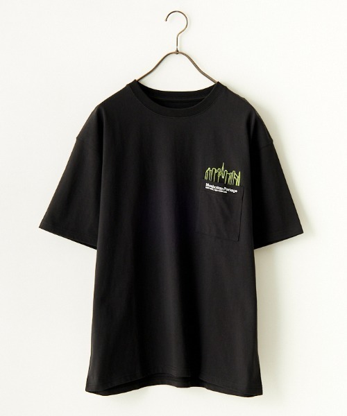 「Manhattan Portage」 半袖Tシャツ X-LARGE ブラック レディース_画像9