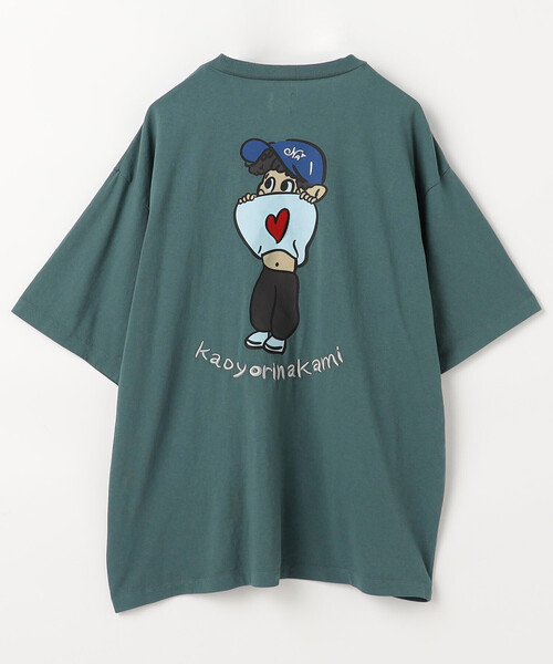 tシャツ kaoyorinakami × FREAK'S STORE/カオヨリナカミ 別注 ヘソダシボーイ Tee メンズ レディースの画像