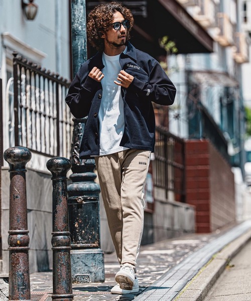 シャツ ms6560- Scuba×Woven Combo Shirt Jacket シャツジャケット(F26A070) メンズの画像