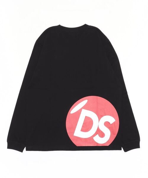 「DOUBLE STEAL」 長袖Tシャツ - ブラック メンズ_画像2