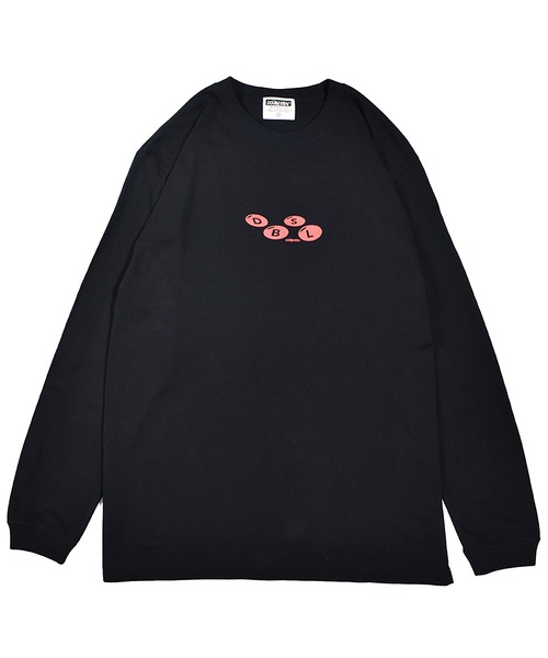 「DOUBLE STEAL」 長袖Tシャツ - ブラック メンズ_画像8