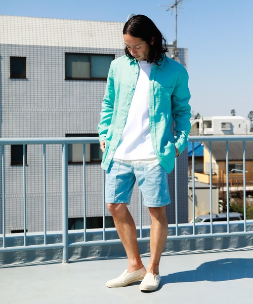 「BAYFLOW」 ショートパンツ MEDIUM ライトピンク メンズ_画像3