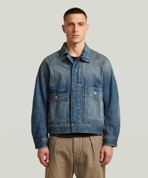 G-STAR RAW デニムジャケット gジャン Battle Denim Jacket/ミリタリー