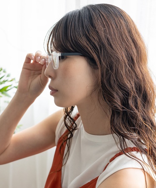 VitaFelice（ヴィータフェリーチェ） 伊達メガネ メガネ 眼鏡 ブルー