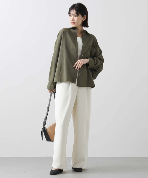 「Gready Brilliant」 「AuieF」長袖シャツ 38 インディゴブルー レディース_画像3