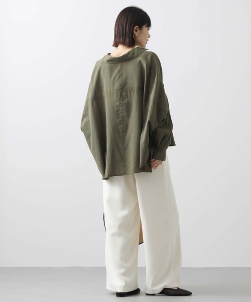 「Gready Brilliant」 「AuieF」長袖シャツ 38 インディゴブルー レディース_画像5