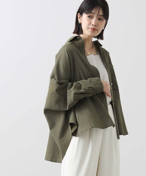 「Gready Brilliant」 「AuieF」長袖シャツ 38 インディゴブルー レディース_画像8