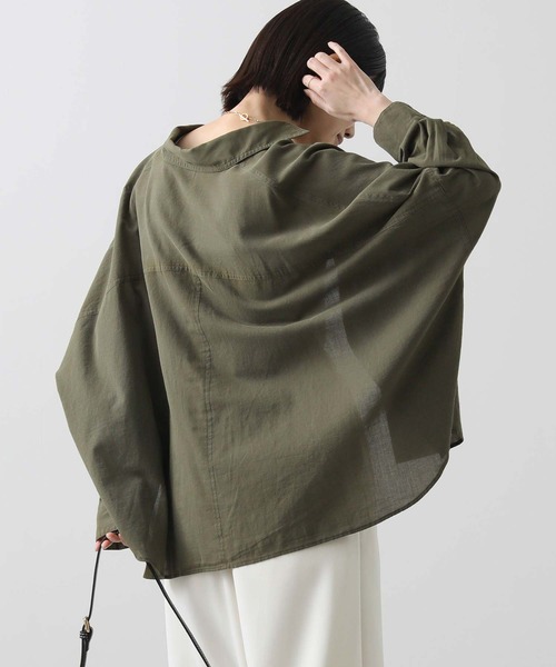 「Gready Brilliant」 「AuieF」長袖シャツ 38 インディゴブルー レディース_画像9