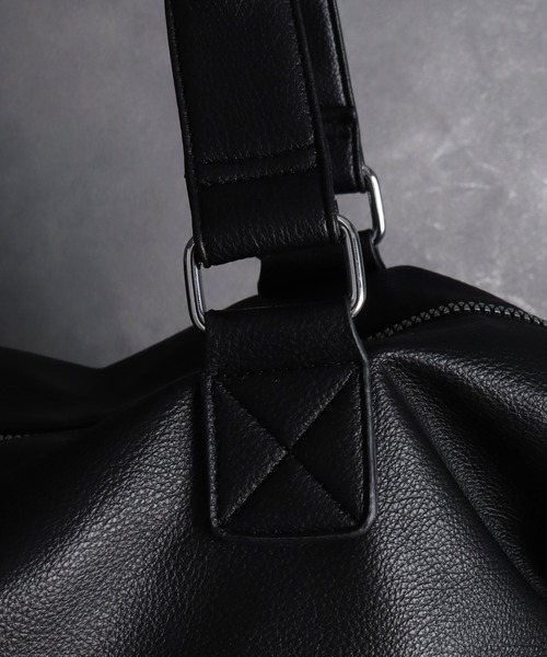LANDNESS ボストンバッグ 「LANDNESS/ランドネス」Chunky Zip Faux