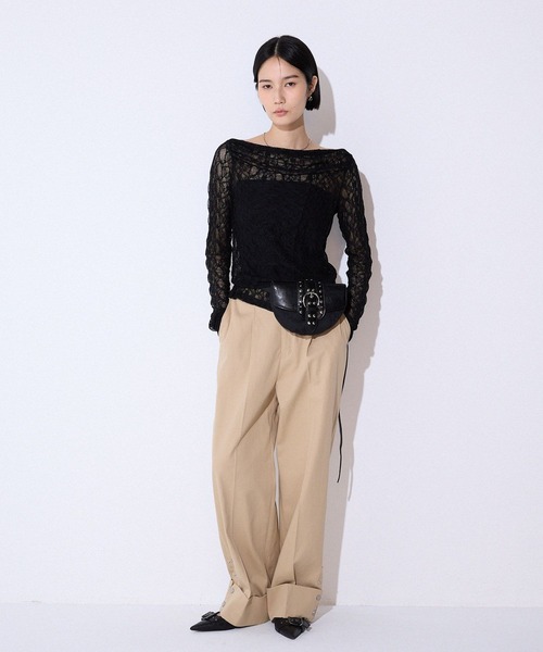 「JEANASIS」 チノパンツ SMALL ベージュ レディース_画像8