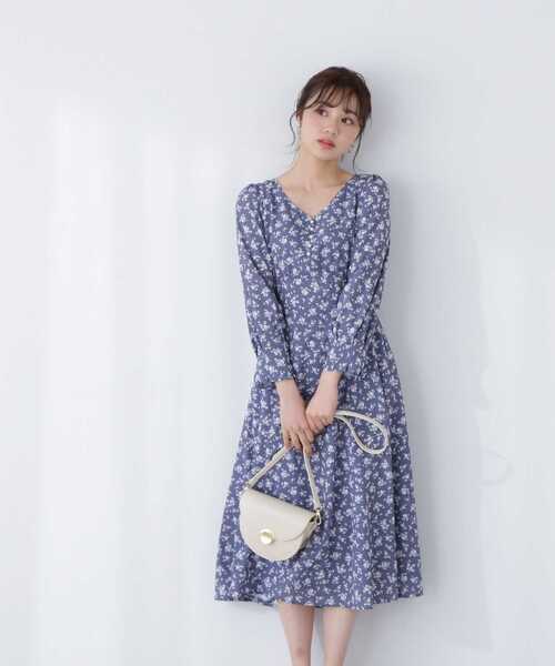「PROPORTION BODY DRESSING」 7分袖ワンピース SMALL ダークグレー レディース_画像2