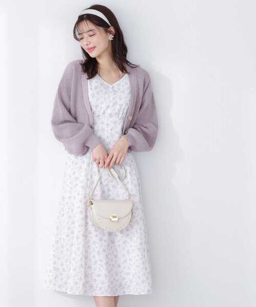 「PROPORTION BODY DRESSING」 7分袖ワンピース SMALL ダークグレー レディース_画像4