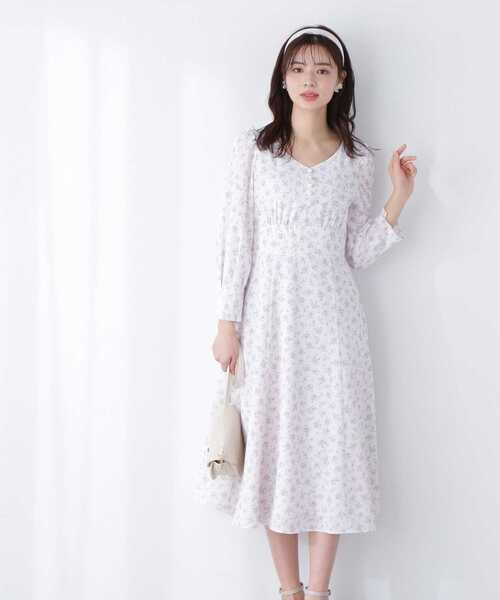 「PROPORTION BODY DRESSING」 7分袖ワンピース SMALL ダークグレー レディース_画像5