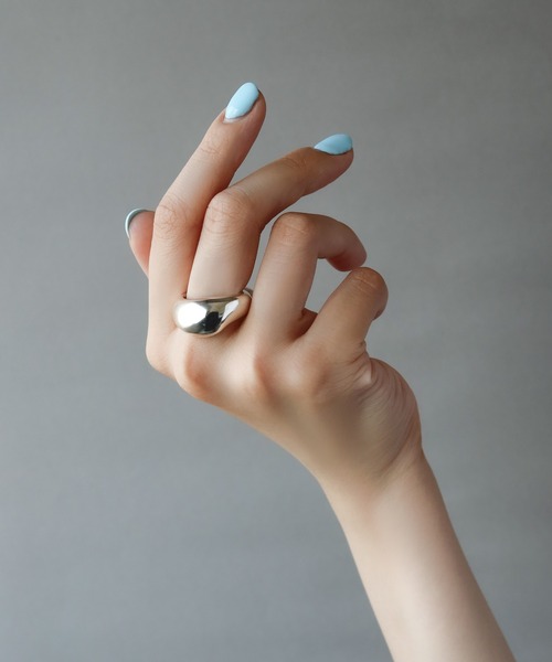 e.m.（イーエム） 指輪 リング SILVER925カーブボリュームリング(M