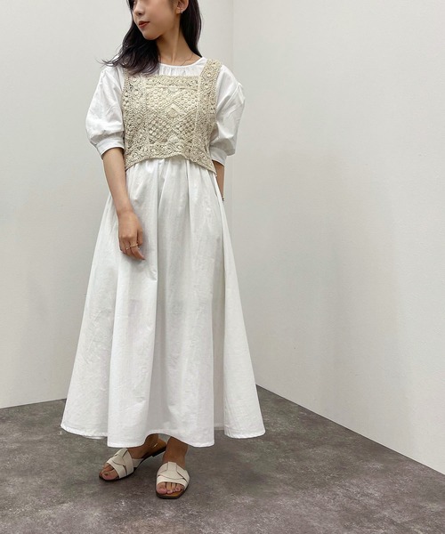 apres jour mignon（アプレジュールミニョン） ワンピース かぎ針