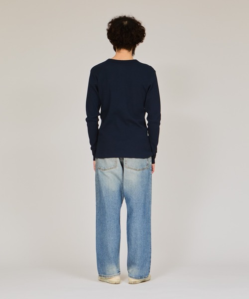 USA製　80s Hanes ビッグプリントサーマルロンt　ヘインズ Hanes - USA製 80s Hanes ビッグプリントサーマルロンt ヘインズ