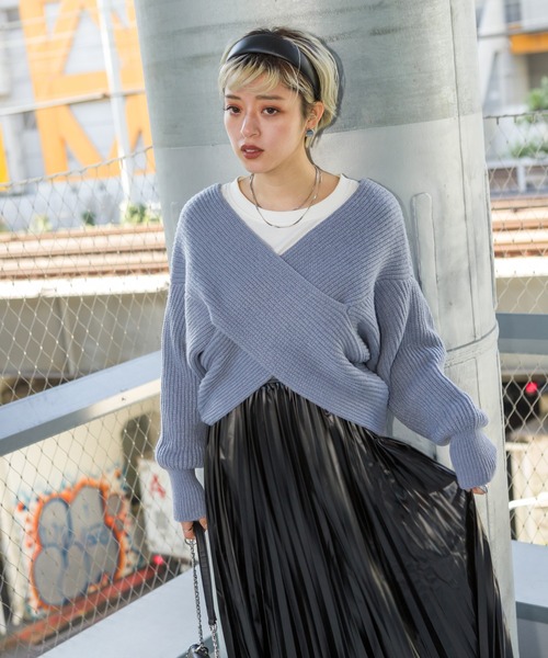 SpRay（スプレイ） ニット クロスカシュクールニット : ZOZOTOWN Yahoo