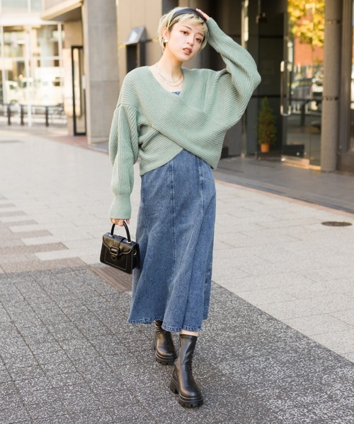 SpRay（スプレイ） ニット クロスカシュクールニット : ZOZOTOWN Yahoo