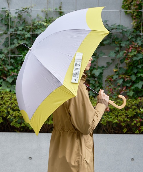 傘 「because」リペット 無地 バイカラー U-DAY 晴雨兼用/日傘